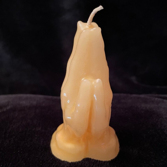 Prayer Hands Candle 3 1/2” tall from the Kootenay Candle Factory in Creston B.C. - Picture 2 of 6